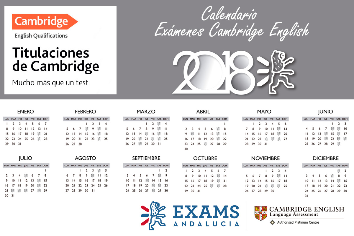 Consulta el calendario de exámenes de Cambridge English 2018 y certifica tu nivel de inglés