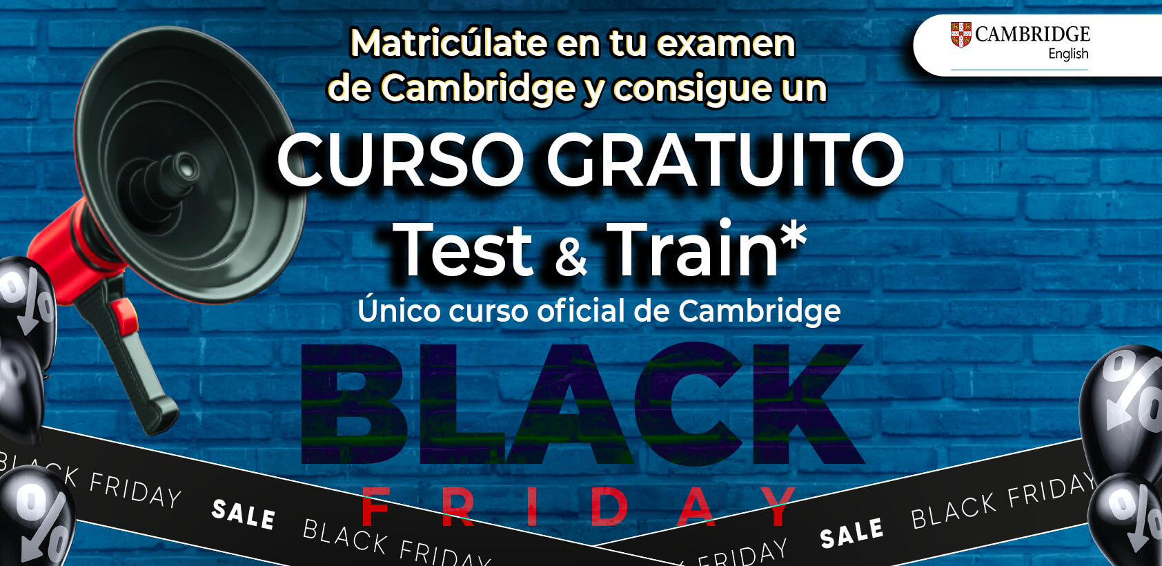 Black Friday en Exams Andalucía: te obsequiamos con ‘Test & Train’ (Promoción finalizada)