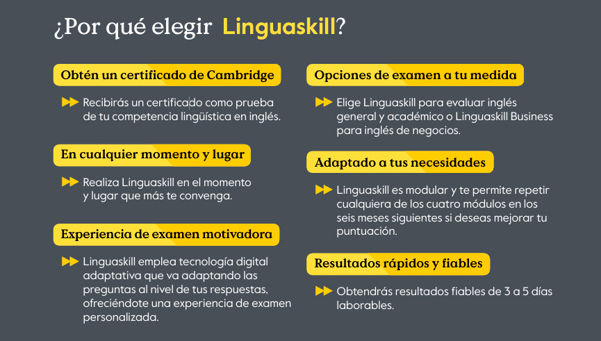 Información sobre Linguaskill